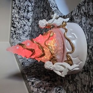 SALE--Avon Angels wind up music and revolving Christmas tree